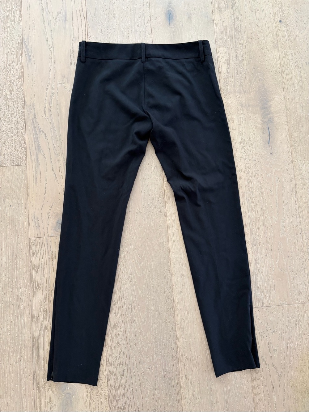 Nili Lotan Black Women's Virgin Wool Pants with Zip Ankle sz 2 - Picture 5 of 8
